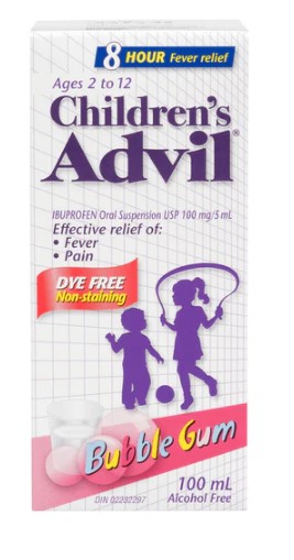 Case of Children's Advil Liquid (100ml) (24 units per case)